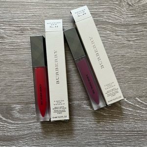 Burberry liquid lipstick velvet bundle x2